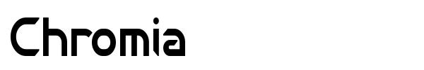 Chromia font preview